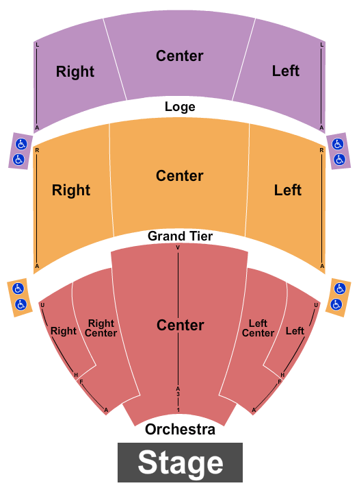 Steven Tanger Center for the Performing Arts The Great Gatsby Seating Chart